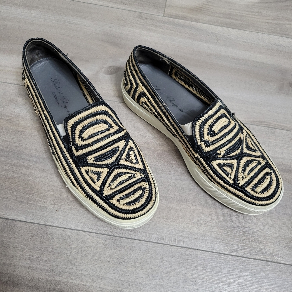 Robert ClergerieTribal Raffia Slip-On Sneakers Size 39